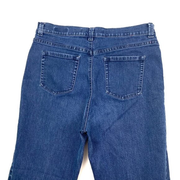 Gloria Vanderbilt Amanda Straight leg Women's size 12P Dark Wash Blue Denim Jean - Picture 4 of 4